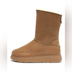 Fitflop - Women's Gen-FF Short Double-Faced Shearling Boots